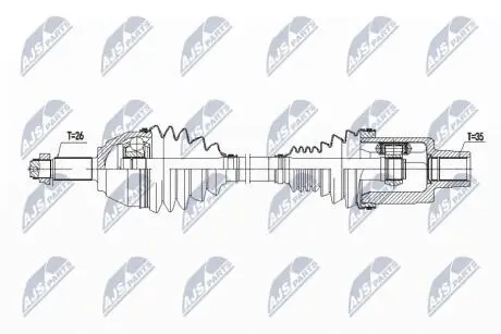 ПІВВІСЬ | MINI COUNTRYMAN R60 COOPER D/SD 4WD 11-, PACEMAN R61 COOPER D/SD 4WD 12- /ATM,ПРАВ,ПЕРЕД/ NTY NPWBM135