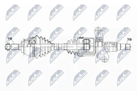 ПІВВІСЬ | MINI R56/R57 COOPER 06-14 /ATM,ПРАВ/ NTY NPWBM137
