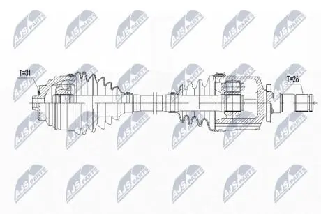 ПІВВІСЬ | BMW X1 F48 SDRIVE 18I 14-, 2 F45 ACTIVE TOURER / F46 GRAN TOURER 214D,216I,218I 14-, MINI CLUBMAN F54 COOPER, ONE 14- /ЛІВ,MTM/ NTY NPWBM139