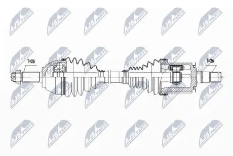 ПІВВІСЬ | MINI 2WD/4WD COUNTRYMAN R60 COOPER D/SD 11-, PACEMAN R61 COOPER D/SD 12- /ATM,ЛІВ,ПЕРЕД/ NTY NPWBM143
