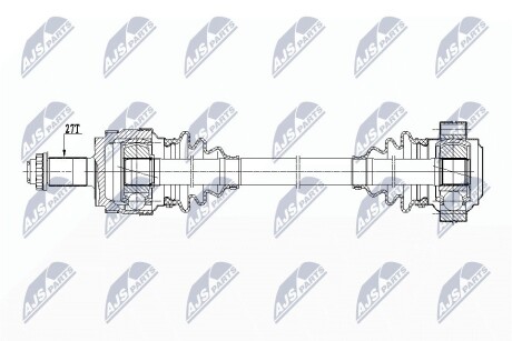 ПІВВІСЬ | BMW 1 E81,E82,E87,E88 116D,118D,120D 04-13, 3 E90,E91,E92 316D,318D,320D 04-13,/ЗАД,ЛІВ/ NTY NPWBM148