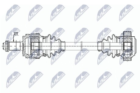 ПІВВІСЬ | BMW 1 E81,E82,E87,E88 116D,118D,120D 04-13, 3 E90,E91,E92 316D,318D,320D 04-13,/ЗАД ПРАВ/ NTY NPWBM149 (фото 1)