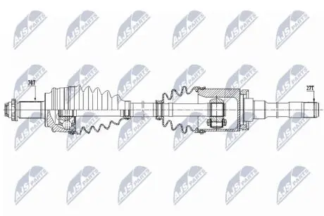 ПІВВІСЬ | BMW X3 E83 04-08 /ПЕРЕД,ПРАВ/ NTY NPWBM152