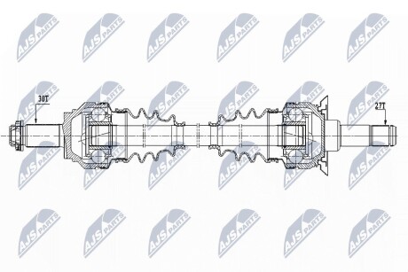 ПІВВІСЬ | BMW 5 F10/F11 518D/520D/525D/530D/520I/528I/ACTIVEHYBRID 10-16 /ЗАД,ПРАВ/ NTY NPWBM153