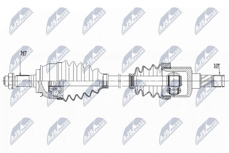 ПІВВІСЬ | MINI R56/R57 COOPER, ONE 06-12 /ЛІВ/ NTY NPWBM155 (фото 1)