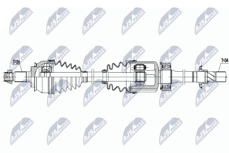 ПІВВІСЬ | MINI R50,R53 ONE 1.4D 03-06 /ПРАВ,MTM/ NTY NPWBM156