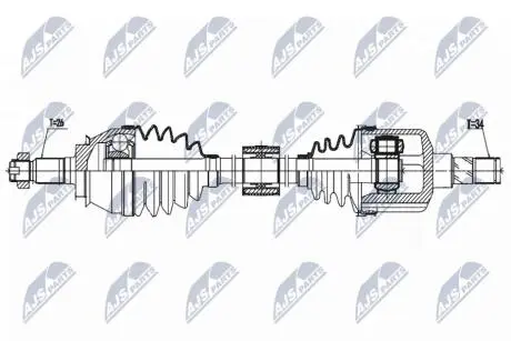 ПІВВІСЬ | MINI R56/R55/R57/R58/R59 COOPER D/S,JCW,ONE D 05-15 /ЛІВ,MTM/ NTY NPWBM157