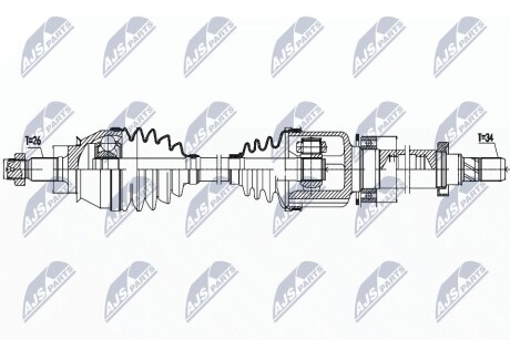 ПІВВІСЬ | MINI R56/R55/R57/R58/R59 COOPER D/S,JCW,ONE D 05-15 /ПРАВ,MTM/ NTY NPWBM158