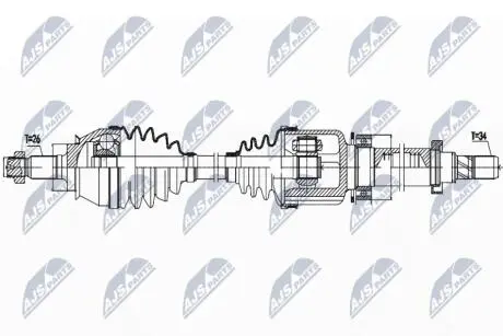 ПІВВІСЬ | MINI R56/R55/R57/R58/R59 COOPER D/S,JCW,ONE D 05-15 /ПРАВ,MTM/ NTY NPWBM158