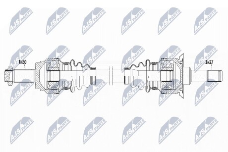 ПІВВІСЬ | BMW 5 F10/F11 520I,528I,528IXDRIVE,535IXDRIVE 11-, 640IXDRIVE F12/F13 13-, 6 GRAN COUPE 640IXDRIVE 13- /ЗАД,ЛІВ,ATM/ NTY NPWBM159 (фото 1)