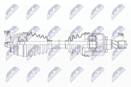 ПІВВІСЬ | MINI F55/F56/F57 COOPER, ONE, ONE FIRST 13- /ЛІВ/ NTY NPWBM164