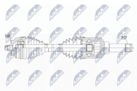 ПІВВІСЬ | BMW XDRIVE 120D/220D GRAN COUPE 19-, 2 ACTIVE TOURER/GRAN TOURER 218D,220D 14-, X1 14-, X2 17-, MINI CLUBMAN F54 14-, COUNTRYMAN F60 16- /L=P,ЗАД/ NTY NPWBM165