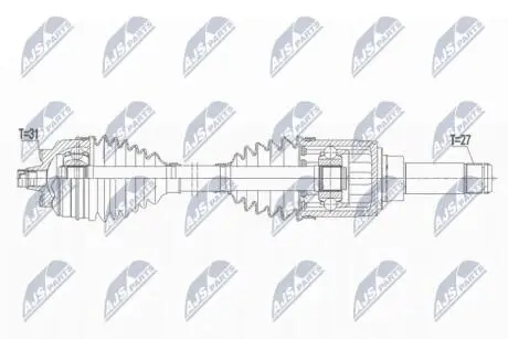 ПІВВІСЬ | BMW XDRIVE 120D/220D GRAN COUPE 19-, 2 ACTIVE TOURER/GRAN TOURER 218D,220D 14-, X1 14-, X2 17-, MINI CLUBMAN F54 14-, COUNTRYMAN F60 16- /L=P,ЗАД/ NTY NPWBM165