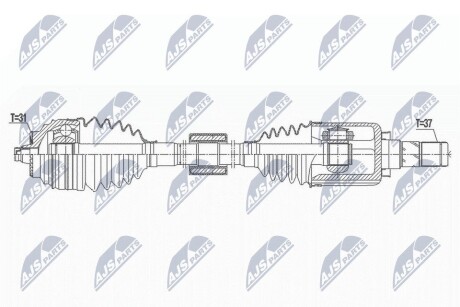 ПІВВІСЬ | MINI F55/F56/F57 COOPER S/JCW 13- /ЛІВ,6MTM/ NTY NPWBM170 (фото 1)