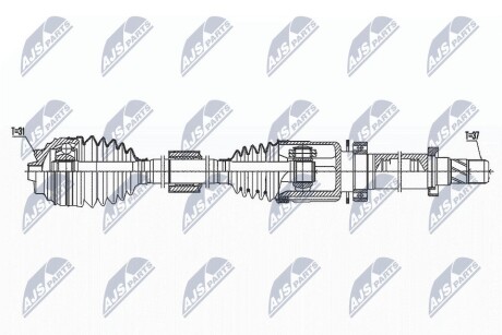 ПІВВІСЬ | MINI F55/F56/F57 COOPER S/JCW 13- /ПРАВ,6MTM/ NTY NPWBM171