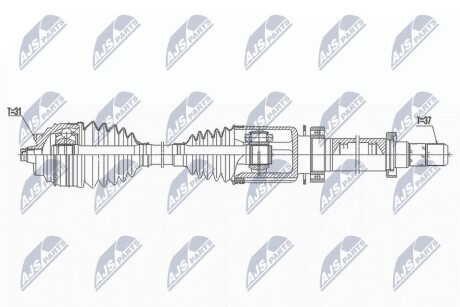 ПІВВІСЬ | MINI F55/F56/F57 COOPER D 13-, CLUBMAN ONE D F54 15- /ПРАВ,6MTM/ NTY NPWBM172