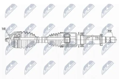 ПІВВІСЬ | MINI F55/F56/F57 COOPER D 13-, CLUBMAN ONE D F54 15- /ПРАВ,6MTM/ NTY NPWBM172
