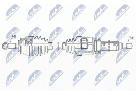 ПІВВІСЬ | MINI R56/R57 COOPER D/SD 06-, CLUBMAN R55 COOPER S/SD 07-, ROADSTER R59/COUPE R58 COOPER SD 11- /ПРАВ,ATM/ NTY NPWBM173