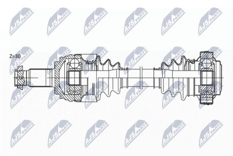 ПІВВІСЬ | BMW 5 E6# 520I 02-10 /ЗАД,L=P/ NTY NPWBM174