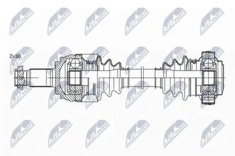 ПІВВІСЬ | BMW 5 E6# 520I 02-10 /ЗАД,L=P/ NTY NPWBM174
