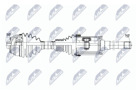 ПІВВІСЬ | BMW 5 F90/G30/G31 XDRIVE 520D,520D MILD HYBRID, 530D,530E PLUG IN HYBRID, 530I MILD HYBRID, 530I, 540D,540I M550D 17- /ПЕРЕД,ПРАВ,ATM/ NTY NPWBM178