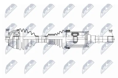 ПІВВІСЬ | BMW 5 F90/G30/G31 XDRIVE 520D,520D MILD HYBRID, 530D,530E PLUG IN HYBRID, 530I MILD HYBRID, 530I, 540D,540I M550D 17- /ПЕРЕД,ПРАВ,ATM/ NTY NPWBM178