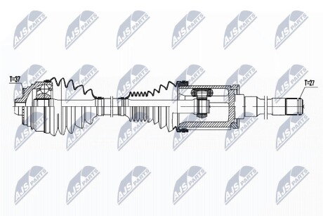 ПІВВІСЬ | BMW XDRIVE M550I G30/F90 17-, 750I,750LI,760I,760LI G11/G12 16-, 840D,840D MILD HYBRID, 840I, M850I GRAN COUPE G16/F93/ COUPE G15/F92/ KABRIOLET G14/F91 18-, ALPINA B7 17- /ПЕРЕД,П NTY NPWBM180