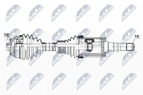 ПІВВІСЬ | BMW XDRIVE M550I G30/F90 17-, 750I,750LI,760I,760LI G11/G12 16-, 840D,840D MILD HYBRID, 840I, M850I GRAN COUPE G16/F93/ COUPE G15/F92/ KABRIOLET G14/F91 18-, ALPINA B7 17- /ПЕРЕД,П NTY NPWBM180