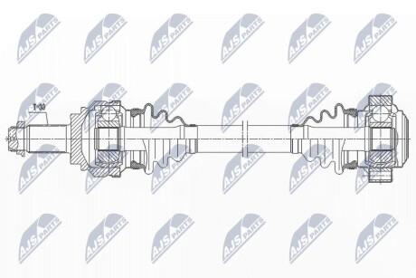 ПІВВІСЬ | BMW 5 E60 E61 520D,523I,525D,525I,528I,530I,530D,535I,XI,IXDRIVE,XS 02-10 /ЗАД,L=P,ATM/ NTY NPWBM192 (фото 1)