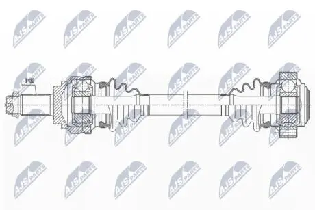 ПІВВІСЬ | BMW 5 E60 E61 520D,523I,525D,525I,528I,530I,530D,535I,XI,IXDRIVE,XS 02-10 /ЗАД,L=P,ATM/ NTY NPWBM192