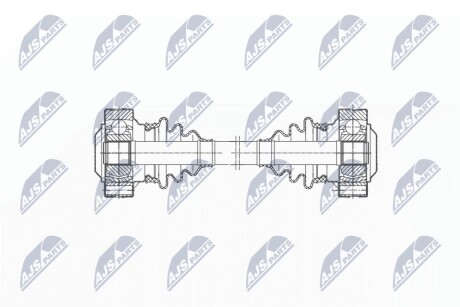 ПІВВІСЬ | BMW 5 E34 518I,520I,525I,525IX,524TD,525TDS 88-96 /ЗАД,L=P,MTM,ATM/ NTY NPWBM196 (фото 1)