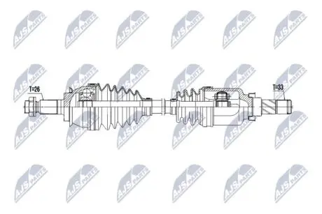 Автозапчасть NTY NPWBM243