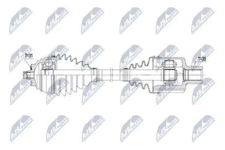 Автозапчасть NTY NPWBM253