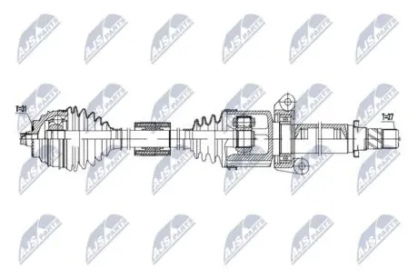 Автозапчасть NTY NPWBM254