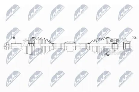 ПІВВІСЬ | JEEP COMPASS 4WD 2.4 14- /ATM,ПРАВ/ NTY NPWCH058