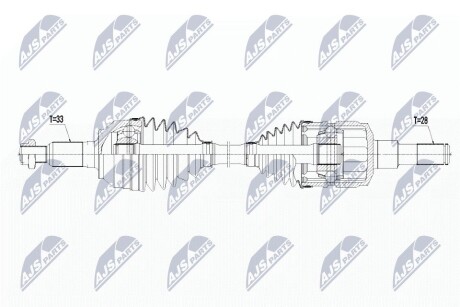 ПІВВІСЬ | HUMMER H3 3.5,3.7,5.3 06-10 /L,P/ NTY NPWCH070