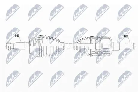 ПІВВІСЬ | HUMMER H3 3.5,3.7,5.3 06-10 /L,P/ NTY NPWCH070