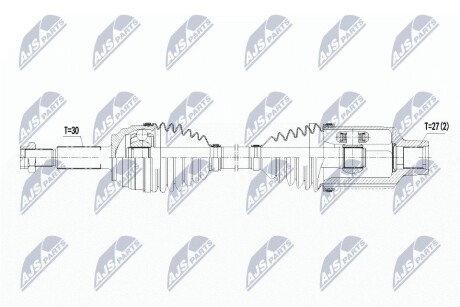 ПІВВІСЬ | TESLA MODEL S 60/60D/70/70D/75/75D/85/85D/90D/100D/P85 14- /ПРАВ,ПЕРЕД/ NTY NPWCH082