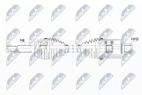 ПІВВІСЬ | TESLA MODEL S 60/60D/70/70D/75/75D/85/85D/90D/100D/P85 14- /ПРАВ,ПЕРЕД/ NTY NPWCH082
