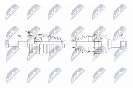 ПІВВІСЬ | CHRYSLER 300C RWD/AWD 05-10, DODGE CHARGER RWD/AWD 05-10, MAGNUM 06-08, CHALLENGER 08- /ЗАД,ПРАВ/ NTY NPWCH090