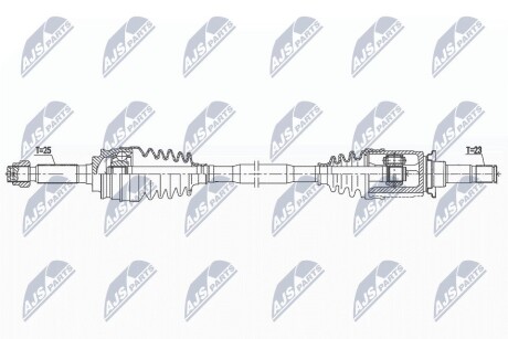 ПІВВІСЬ | JEEP COMPASS 2.4 4WD, 2.2CRD 4WD 6MT 10- /ЛІВ,ЗАД/ NTY NPWCH092 (фото 1)