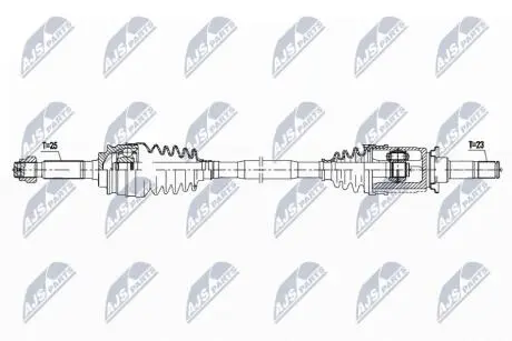 ПІВВІСЬ | JEEP COMPASS 2.4 4WD, 2.2CRD 4WD 6MT 10- /ПРАВ,ЗАД/ NTY NPWCH094