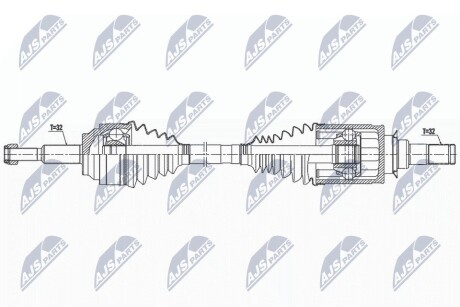 ПІВВІСЬ | JEEP GRAND CHEROKEE 5.7,3.0CRDI 13-20, DODGE DURANGO 5.7 13-20 /ЗАД ОСЬ 195MM,Л/П/ NTY NPWCH128 (фото 1)