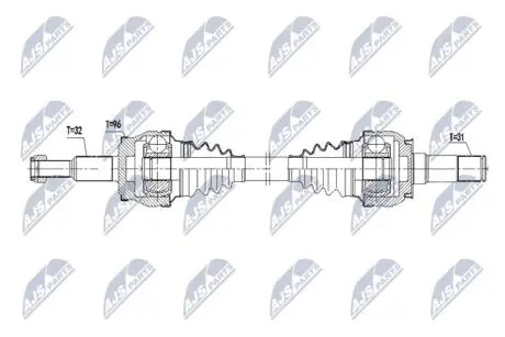 Автозапчасть NTY NPWCH156