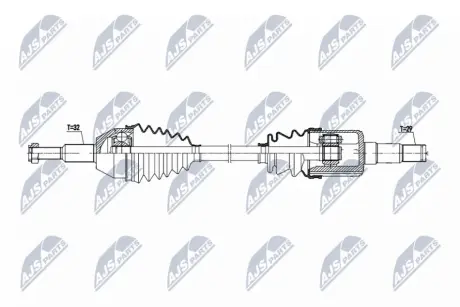 ПОЛУОСЬ NTY NPWCH159