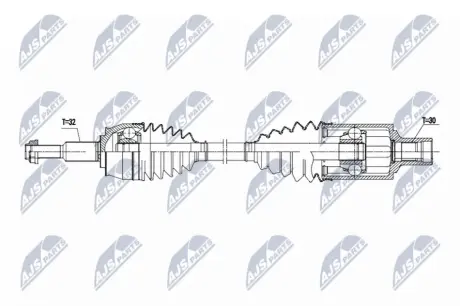 ПОЛУОСЬ NTY NPWCH172