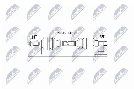 Піввісь NTY NPWCT012