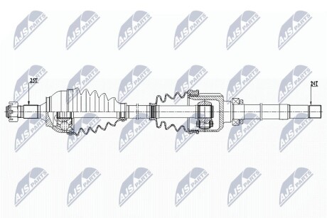 ПІВВІСЬ | CITROEN C3 II/III/C3 PICASSO 1.0VTI,1.2THP,1.4VTI,1,6VTI,1.6HDI 09-, PEUGEOT 207/208/2008 1.2VTI,1.4VTI,1.6VTI,1,4HDI,1.5HDI,1.6HDI 06- /ПРАВ/ NTY NPWCT079