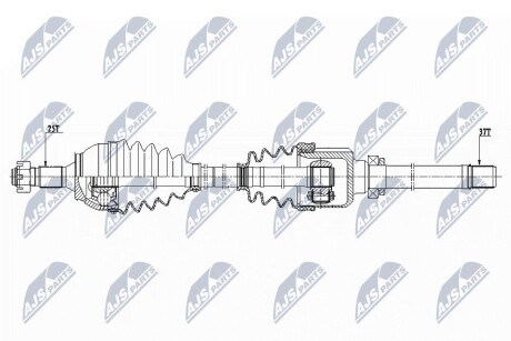 ПІВВІСЬ | CITROEN C4 II 1.6HDI,2.0HDI,1.6THP 09-, DS4 1.6HDI,2.0HDI,1.6THP 11-, PEUGEOT 308,3008,5008 1.6HDI,2.0HDI,1.6THP 09- /ПРАВ,ATM/ NTY NPWCT081 (фото 1)