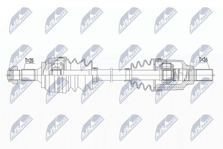 ПІВВІСЬ | CITROEN C3 II 1.6VTI 09-, DS3 1.6 VTI 10-, PEUGEOT 208 1.2VTI, 1.6- /ЛІВ/ NTY NPWCT087 (фото 1)